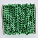 20 feet Green Aluminum Chain, Curb Link 6x3.6mm, fch1226b