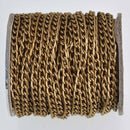 20 feet Matte Dark Gold Aluminum Chain, Curb Link 6x3.6mm, fch1227b