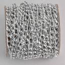 1 yard Silver Aluminum Chain, Curb Link 9x5mm, fch1229a