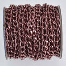 1 yard Maroon Aluminum Chain, Curb Link 9x5mm, fch1233a