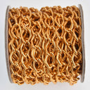 1 yard Tangerine Orange Aluminum Chain, Curb Link 14x9mm, fch1243a