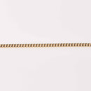 1 yard Black Chain, Enamel Coated and Gold Plated, Curb Link, 6mm links, fch1283a