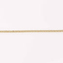 1 yard Green Chain, Enamel Coated and Gold Plated, Curb Link, 6mm links, fch1284a