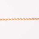 1 yard Pink Chain, Enamel Coated and Gold Plated, Curb Link, 6mm links, fch1286a