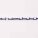 1 yard Periwinkle U Link Chain, Enamel Coated, chunky 16mm links, fch1290a