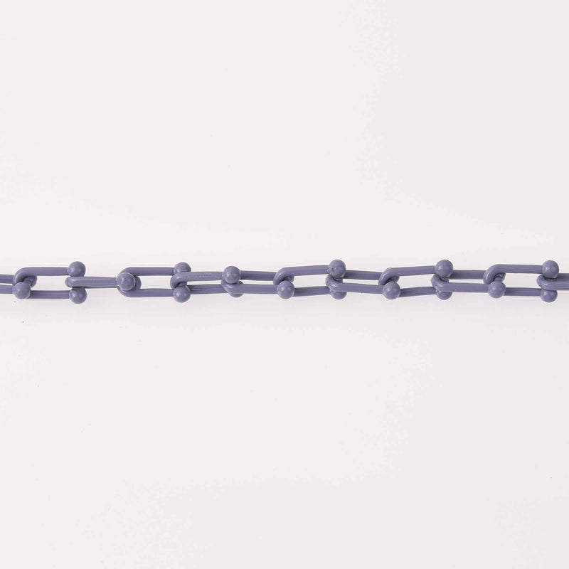 1 yard Periwinkle U Link Chain, Enamel Coated, chunky 16mm links, fch1290a