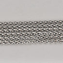 Stainless Steel Necklace Chain Blank, Silver, 24", fch1292a