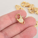 Gold Micro Pave Lobster Clasp 18mm fcl0320