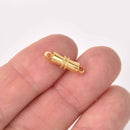 10 Gold Magnet Clasps, Strong Magnetic Clasps 17x5mm  fcl0479
