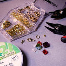 Gold Plate Findings Assortment in Storage Box, BeadSmith, fcl0491