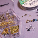 Gold Plate Findings Assortment in Storage Box, BeadSmith, fcl0491