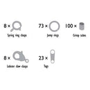 Silver Plate Findings Assortment in Storage Box, BeadSmith, fcl0492