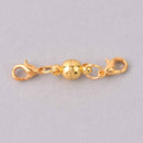 5 Gold Magnetic Clasp, Lobster connector links, 6mm, fcl0493