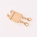 Gold Magnet Clasp double strand connector, fcl0507