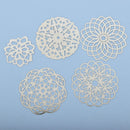 10 Silver Filigree Round Charms Stainless Steel flat findings 35mm - 52mm fil0095