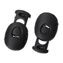 10 BLACK Plastic Oval 27x15mm Spring Cord Stoppers for Clothing, Shoes, and Bags  fin0208