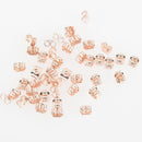 50 Rose Gold BUTTERFLY EARRING BACKS (25 pairs)  fin0858