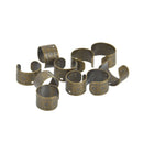10 Bronze EAR CUFF Findings for Jewelry Making, with hole fin0870