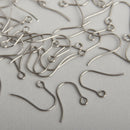 100 STAINLESS STEEL Fish Hook Earrings Ear Wires (50 pairs) fin0933