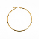 2 GOLD Huggie Earring Blanks Stainless Steel 40mm fin0938