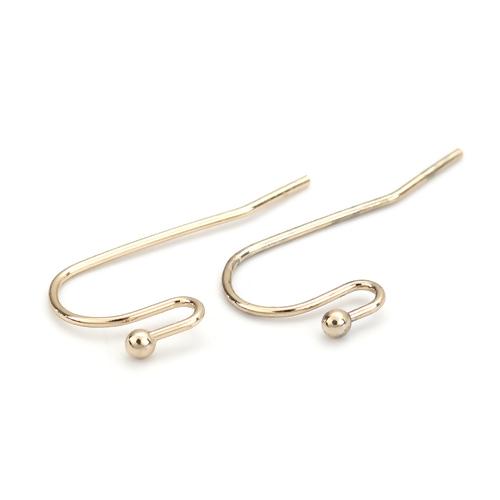 18k Gold Filled Ear Wires, Fish Hook Earring Wires, French Hooks, x20 pieces, fin1020a