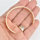 1 Gold Plated Cuff Bangle Bracelet Blank for seed beads, adjustable, fin1140