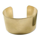 Raw Brass Cuff Bracelet Blank, 1-1/2" wide, fin1210
