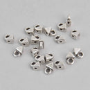 Agali Kite Bead Ending, Silver Plate, x20 pcs, fin1224