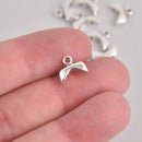 Koutalas Chevron Bead Ending, Silver Plate, x10 pcs, fin1227