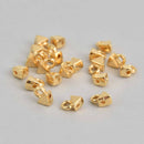 Agali Kite Bead Ending, Gold Plate, 20 pcs, fin1230