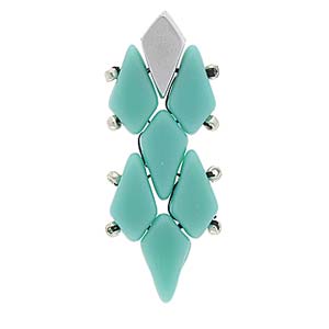 Latinaki Kite Earring Blanks, Silver Plate, x10 pcs, fin1236