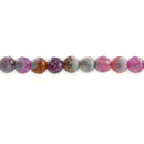 6mm Round PINK and PURPLE AGATE Beads Faceted full strand gag0008
