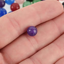 50 Polished Round MIXED AGATE Beads  8mm   gag0010