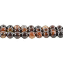 1 Strand 15.5" Round Dyed FACETED Chocolate Brown AGATE Beads 8mm  Natural Gemstones gag0066