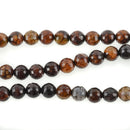 1 Strand 15.5" Round Dyed FACETED Chocolate Brown AGATE Beads 8mm  Natural Gemstones gag0066