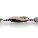 Half Strand Large Polished Dyed AGATE Oval Beads . 35x25mm gag0068