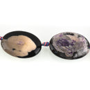 Half Strand Large Polished Dyed AGATE Oval Beads . 35x25mm gag0068