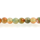 1 Strand Round Dyed FACETED Mixed Colors RED and GREEN Fire Agate Beads, 8mm  Natural Gemstones gag0087