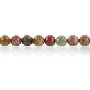 10 Polished Round Faceted WATERMELON AGATE  Beads  12mm gag0097a