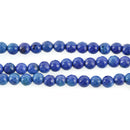1 Strand 15.5" Round Dyed FACETED Blue and Purple AGATE Beads 6mm  Natural Gemstones gag0113