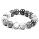 10mm HAWKS EYE AGATE Round Gemstone Beads, grey and white, natural gemstone, gag0193