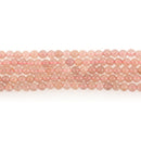 6mm Round MUSHROOM ROSE AGATE Beads, smooth, full strand, gag0182