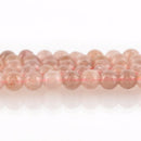6mm Round MUSHROOM ROSE AGATE Beads, smooth, full strand, gag0182