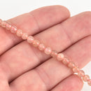 4mm Round MUSHROOM ROSE AGATE Beads, smooth, full strand, gag0185