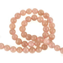 4mm Round MUSHROOM ROSE AGATE Beads, smooth, full strand, gag0185