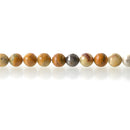 10mm CRAZY LACE AGATE Round Beads, golden yellow faceted gemstones, full strand, gag0210