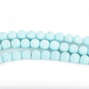 8mm BABY BLUE Frosted Matte JADE Round Beads, Natural Gemstone Beads, light turquoise blue, full strand, about 48 beads, gag0350