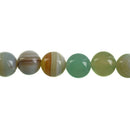 12mm Round BLUE GREEN  AGATE Beads, smooth, full strand, 32 beads, gag0355