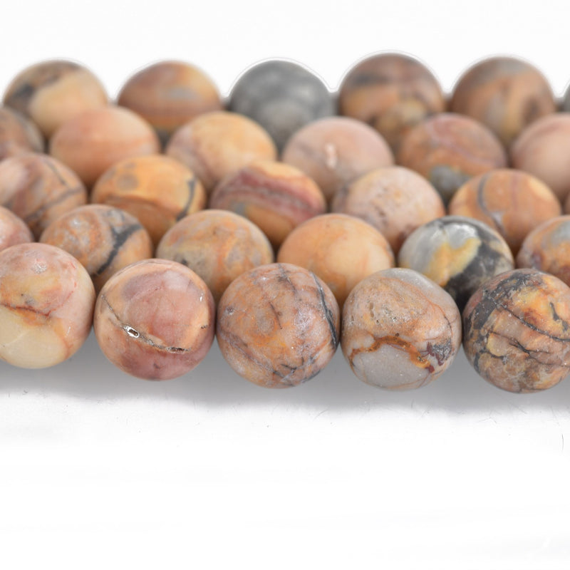 10mm laguna lace agate beads, round gemstone