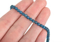 4mm ROUND BALL APATITE Gemstone Beads, full strand, 100 beads, gap0009